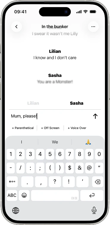 Dialog Pro — editing a line